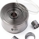 Vinland Stainless Steel Round Cookie Cutters 12-Piece Set-0