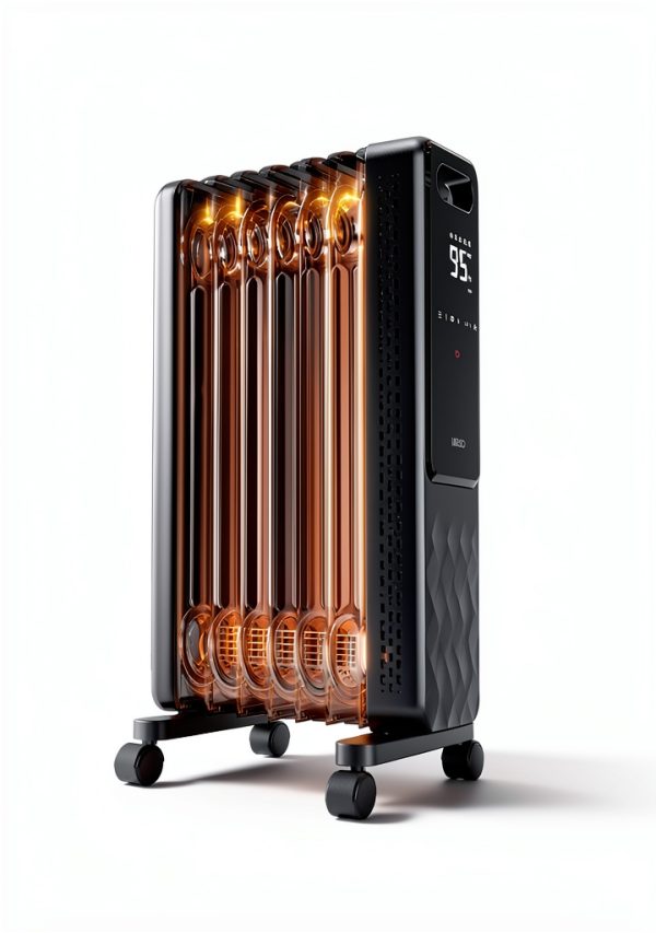 Dreo Oil Filled Radiator Heater Space Grey Large Digital-3
