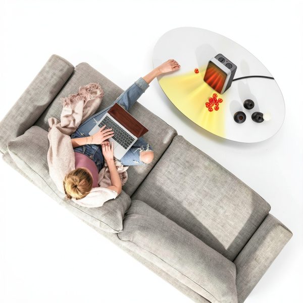Rosekm Space Heater Compact Ceramic Indoor Office Bedroom-5