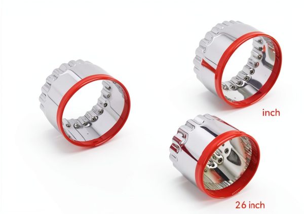 Cookie Cutters COOKIEQUE Fluted Round Durable Red Kitchen-6