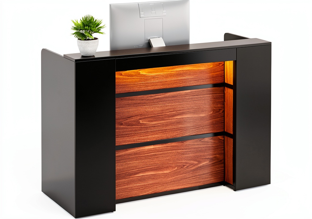 LITTLE TREE reception desk in a modern office setting