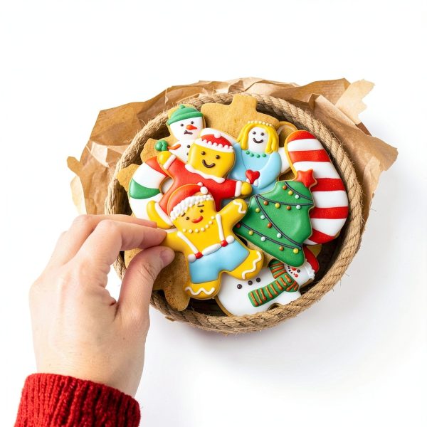 KELOFKO Christmas Cookie Cutters Stainless Steel 6 Shapes-3