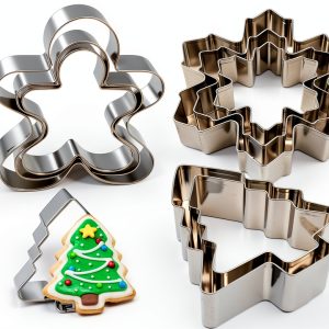VTUGP Christmas Cookie Cutters Stainless Steel 9 Piece Set-0