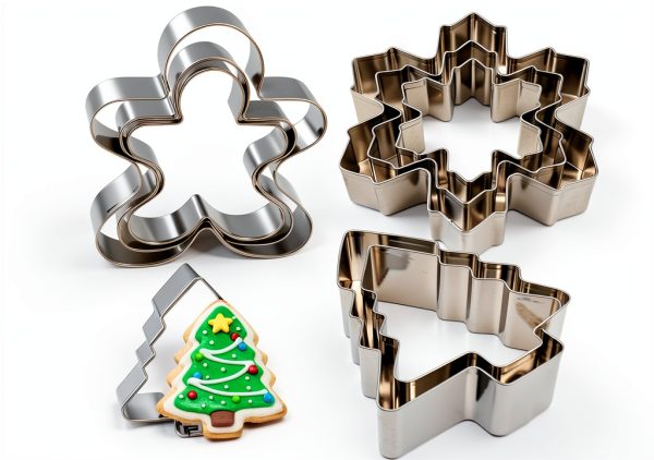 VTUGP Christmas Cookie Cutters Stainless Steel 9 Piece Set-0