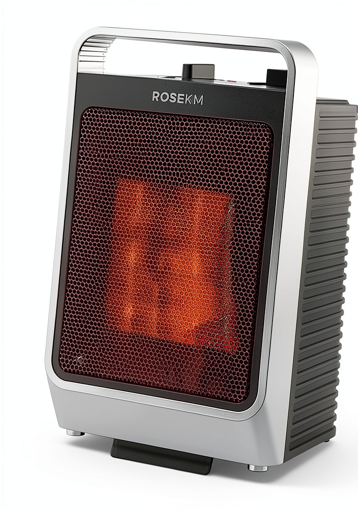 Rosekm Space Heater in a cozy bedroom setting
