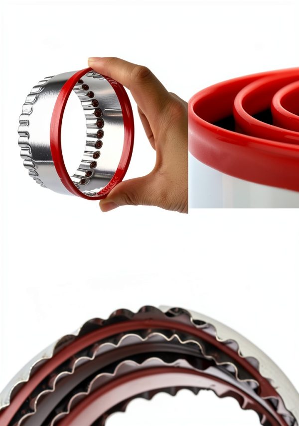 Cookie Cutters COOKIEQUE Fluted Round Durable Red Kitchen-1