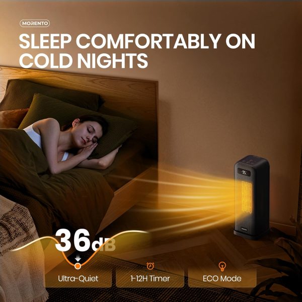 MORENTO Smart Wi-Fi Tower Heater Adjustable Temperature-5
