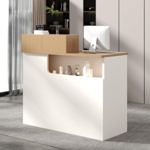 YTElantivo L-Shape Desk Modern European White LED Light-0