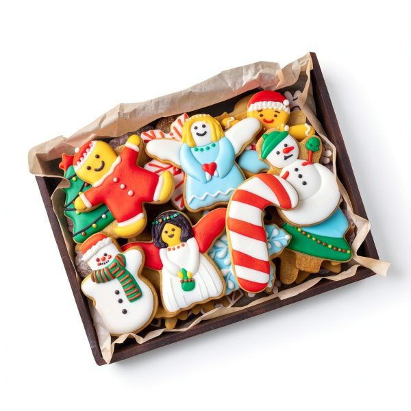 KELOFKO Christmas Cookie Cutters Stainless Steel 6 Shapes-6