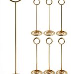 GPYG Gold Table Card Holders Round Pedestal Wedding Party-0