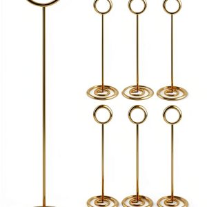 GPYG Gold Table Card Holders Round Pedestal Wedding Party-0