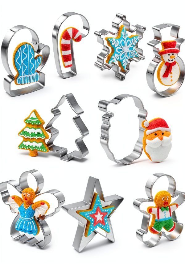Wmtidene Christmas Cookie Cutters Stainless Steel Variety-0