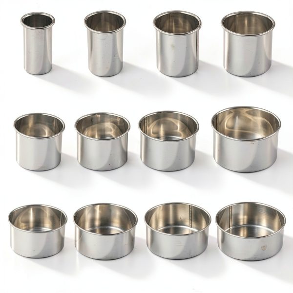 Vinland Stainless Steel Round Cookie Cutters 12-Piece Set-1