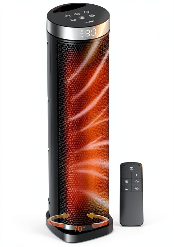 VOCRS Tower Heater Fast Heating Oscillating Remote Control-0