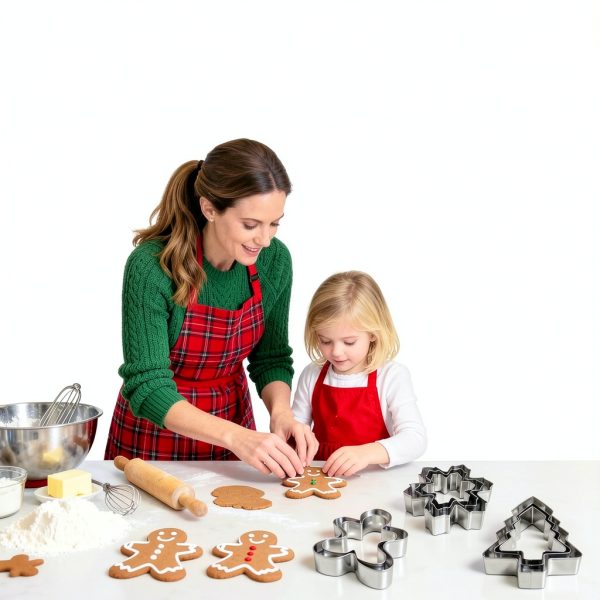 VTUGP Christmas Cookie Cutters Stainless Steel 9 Piece Set-2