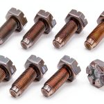 Ford Flywheel Bolt Kit, 10 mm x 1.25 Thread, 1.000 in Long, Hex Head, Chromoly, Natural, Ford Modular, Set of 8-0