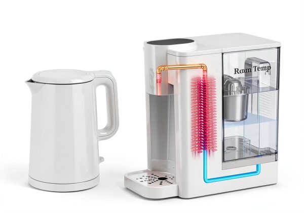 FRIZZLIFE TF900 Instant Hot Water Dispenser Filter, Countertop Water Filter System, 5 Temperatures & 3 Volume Settings, High Temp Safety Lock, Zero Installation, UL Standard Tested, 1 Filter Included-3