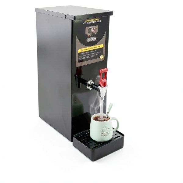 Water Boiler Eletric Commercial Hot Water Dispenser, 8L Commercial Water Boiler Intelligent Digital Display Screen Adjustable Temperature for Tea Coffee Shop Dessert Shop Hotel (Black)-4