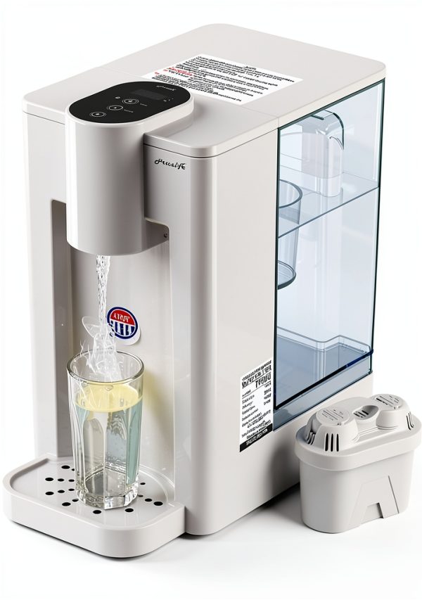 FRIZZLIFE TF900 Instant Hot Water Dispenser Filter, Countertop Water Filter System, 5 Temperatures & 3 Volume Settings, High Temp Safety Lock, Zero Installation, UL Standard Tested, 1 Filter Included-0