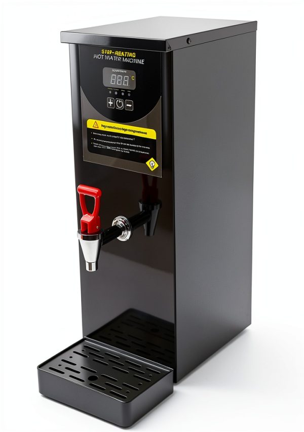 Water Boiler Eletric Commercial Hot Water Dispenser, 8L Commercial Water Boiler Intelligent Digital Display Screen Adjustable Temperature for Tea Coffee Shop Dessert Shop Hotel (Black)-6