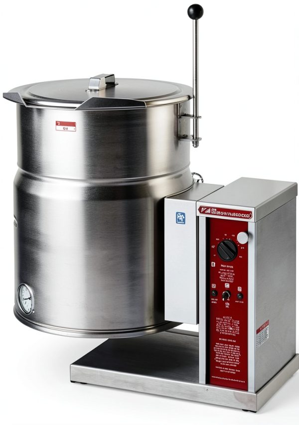 Crown EC-12TW Countertop Electric Tilting Kettle 12 Gallon Stainless-0